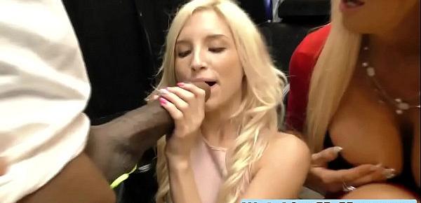 Glorious blonde mom is enjoying a cock